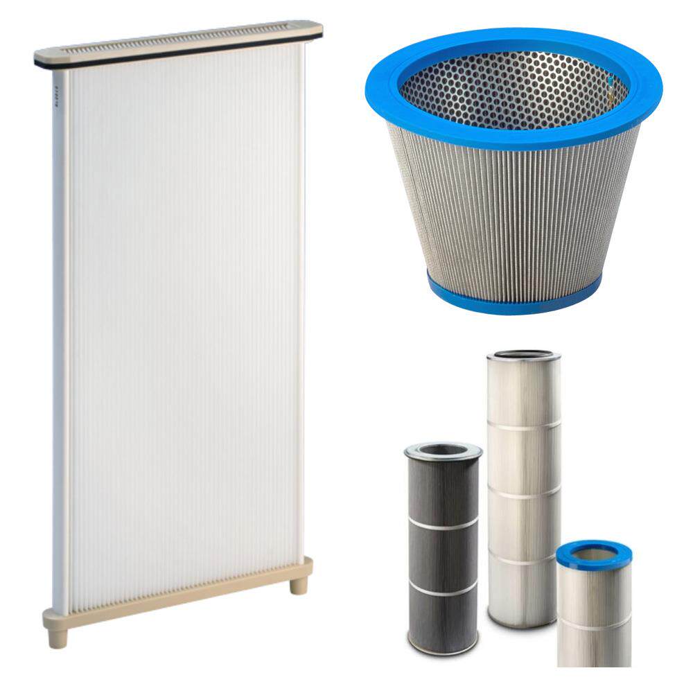 阻燃过滤介圆柱形工业空气过滤器滤芯覆膜滤料滤棒