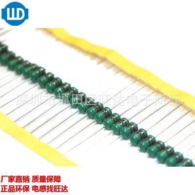 051022UH色环电感（220K）红红黑银1W10%直插绕线电感器可供样
