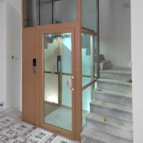 别二层墅家用电梯家观二光液压电梯生产工厂复式阁楼olft层用电梯