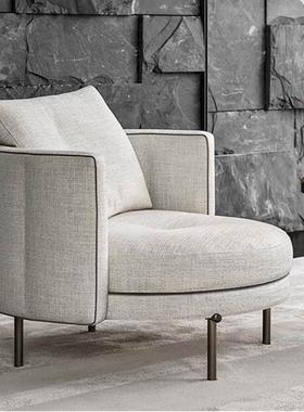 Torii鸟居休闲椅意式极简高端单人位沙发椅大平层别墅设计师单椅