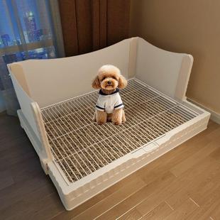 高围栏狗厕所防外溅挡板超大号加高加深不易踩屎漏尿中小型犬专用