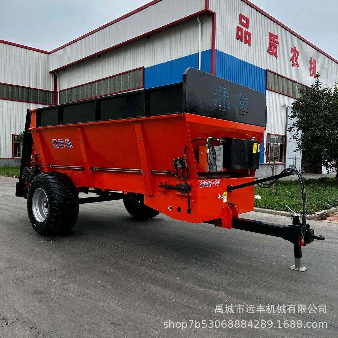 大型牵引式的撒车8方10方12方双竖蛟龙的鸡粪猪粪牛羊粪撒粪车
