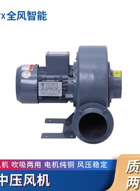 全风直叶式中压鼓风机PF150-3铝壳风机2.2KW/PF125-1铸铝材质风机