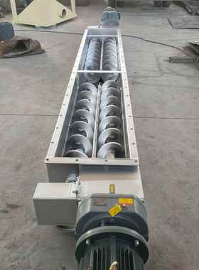 绞龙输送机LS型双驱动上料机双轴螺旋给料机长距离输送驱动布置