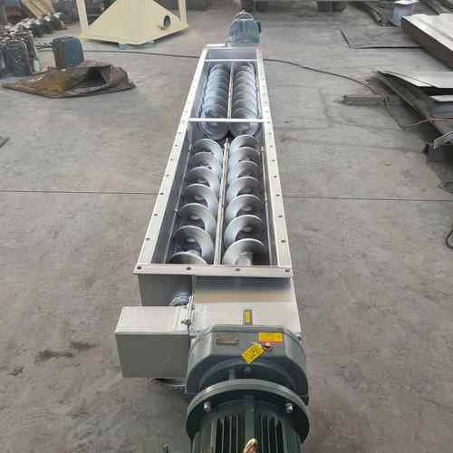 绞龙输送机LS型双驱动上料机双轴螺旋给料机长距离输送驱动布置