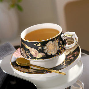 陶瓷咖啡杯欧式 高档英式 小奢华轻奢咖啡杯碟家用下午茶杯子水杯