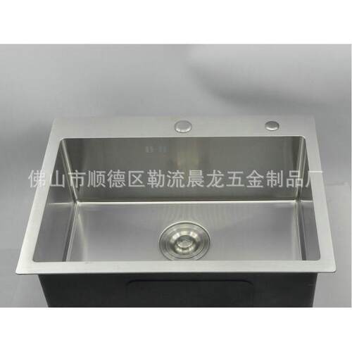 晨水龙手工槽单生6045产m台上厚m板盆居家洗手池