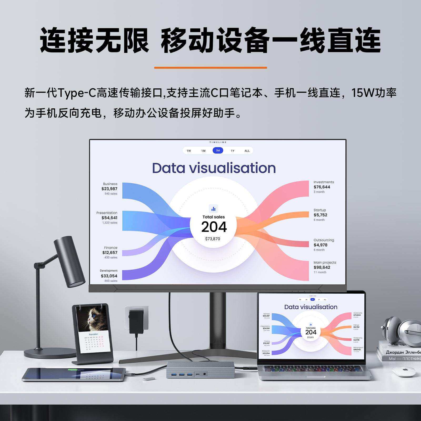 五彩虹32寸电容触摸屏4K商用显示器180HZ十点触摸电脑液晶显示器