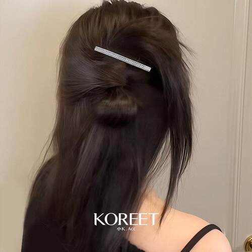 锆光酥夹！锆石后脑勺发夹女！2026新款半扎发刘海碎发夹卡盘发器