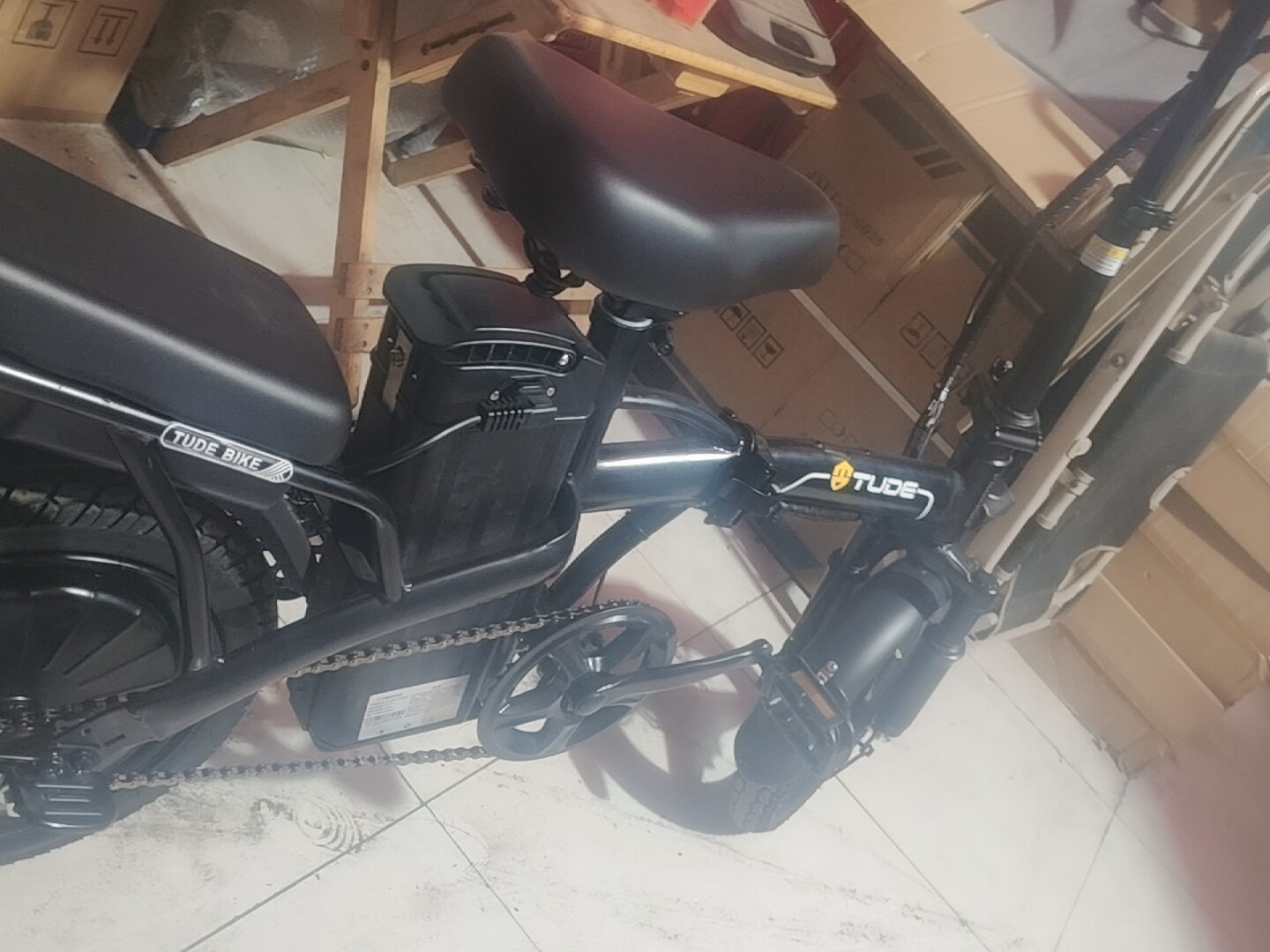 Складной электровелосипед Tude F 48V с запасом хода до 120 км photo review