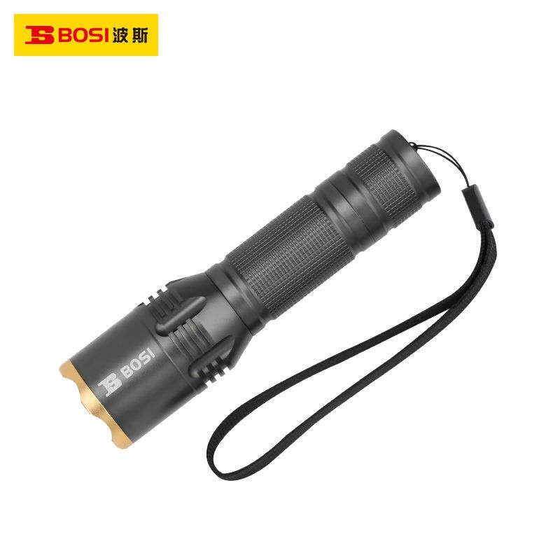 波斯工具铝三档调节合金充电强光LED手电筒18650电池BS300511座充