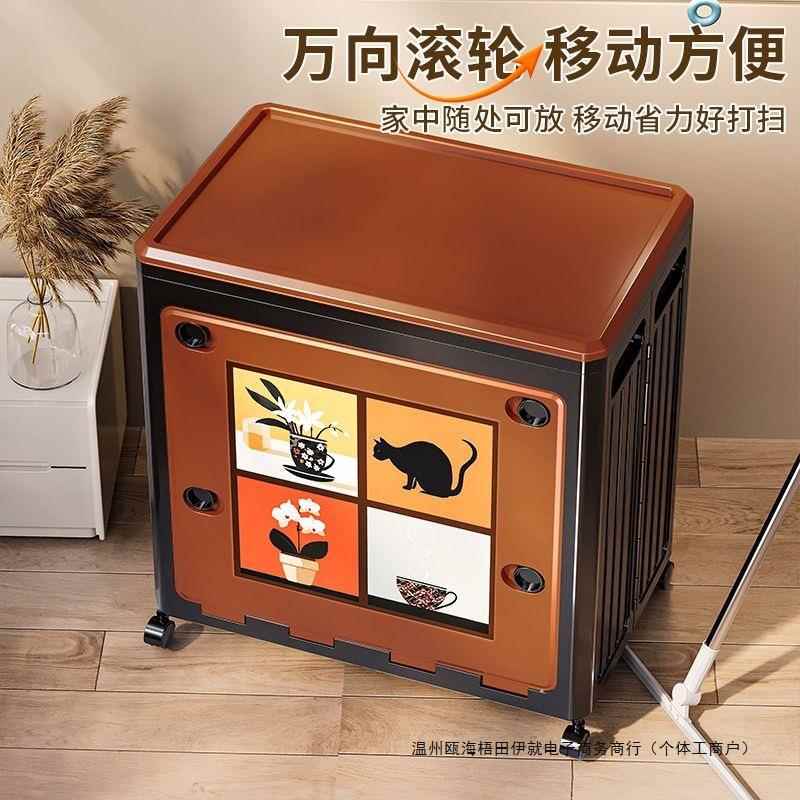 古中风收纳箱家INM折用卧室厅衣服被子玩具整客理箱柜可叠大容量图片