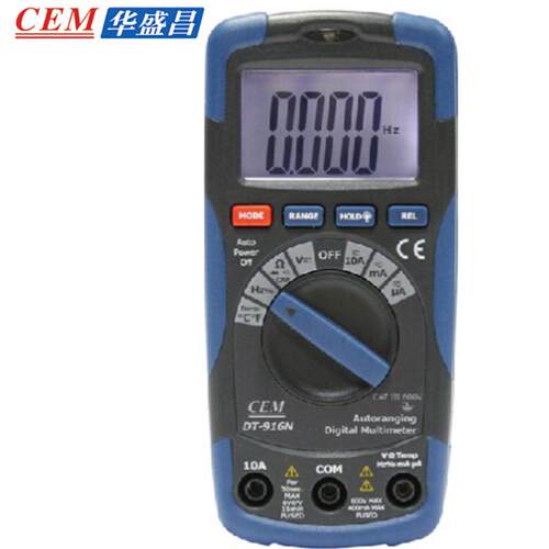 CEM华盛昌便携式数字万用表4000位液晶数字显示万用表DT-916N