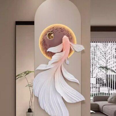 玄关画立体壁画客厅挂画走廊过道灯光进门现轻奢档感入户玄关