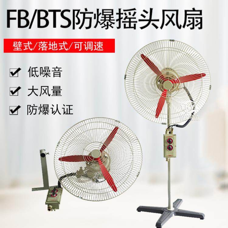 220V380V防爆工业壁扇落地式FB-750防爆壁式摇头扇BTS-750