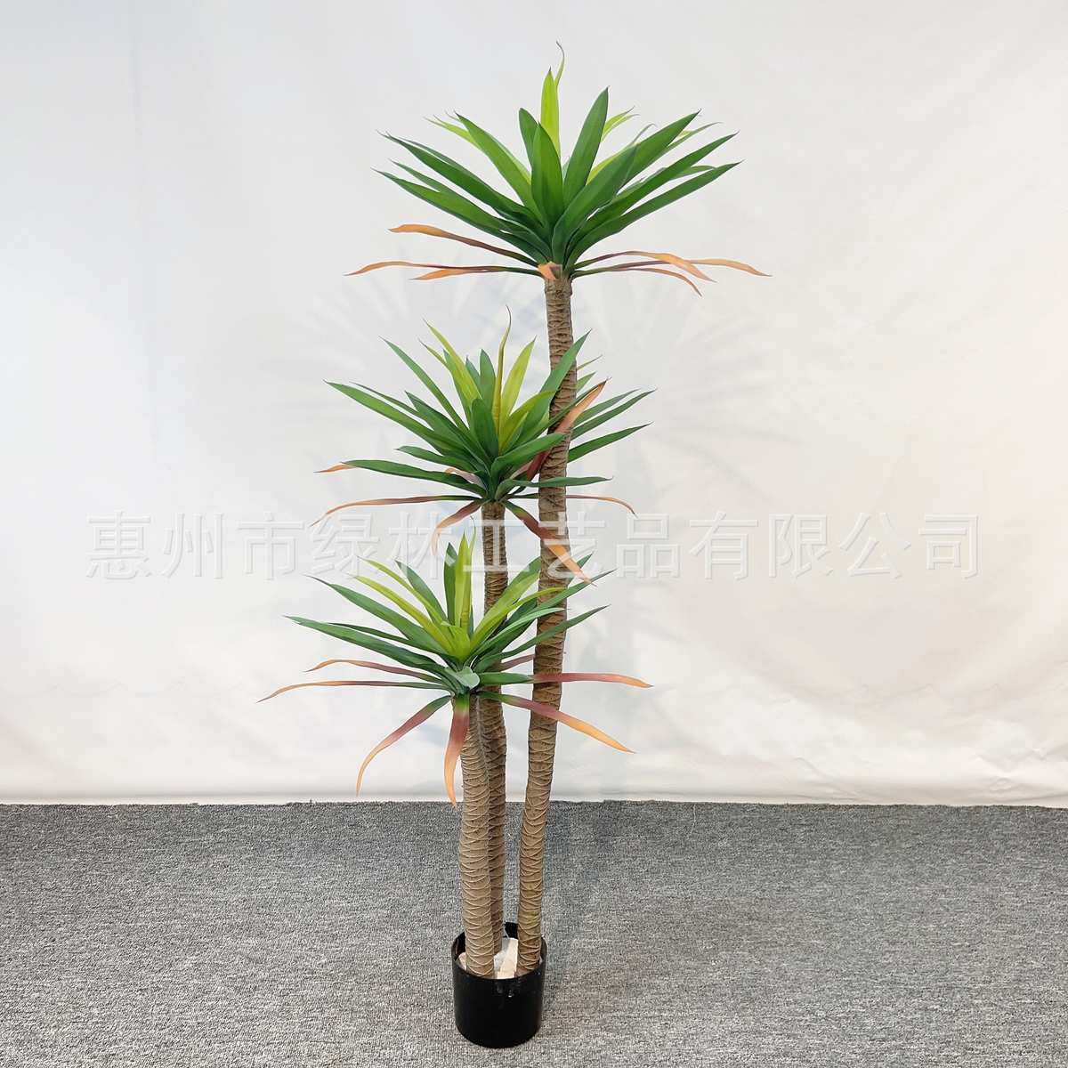 仿真荷兰植仿真 铁绿橱窗树落地剑麻摆件盆栽兰仿真铁装饰 龙舌兰