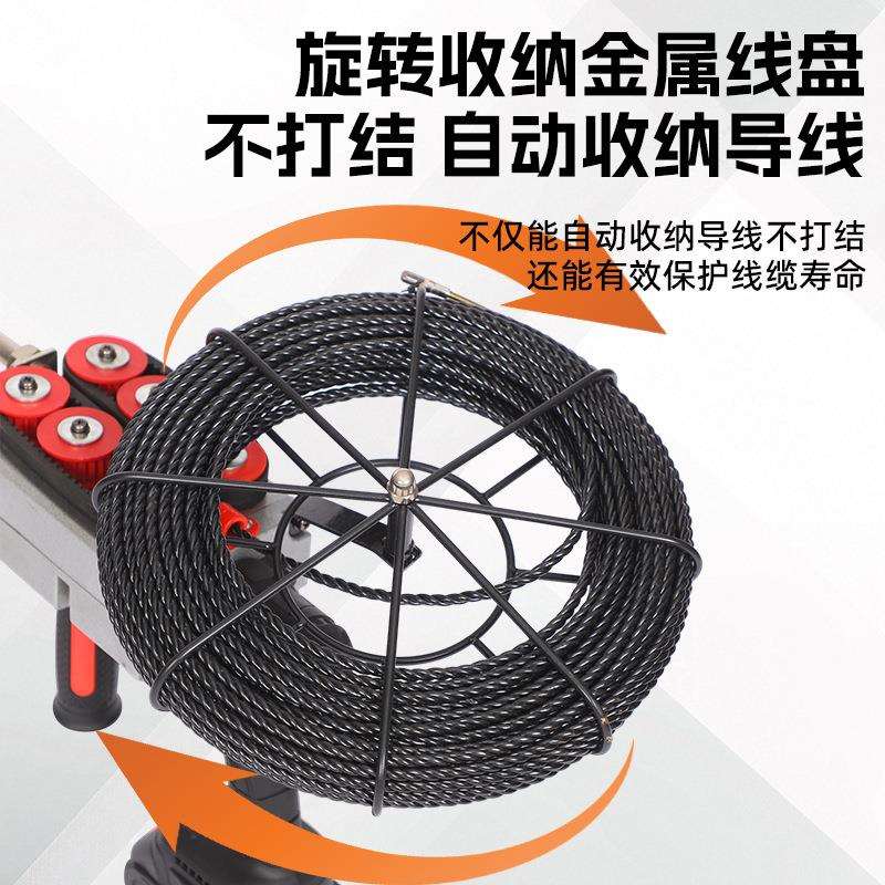 无刷锂电穿线机 充电式拉线机 电动拉线器管道排线电工排线机