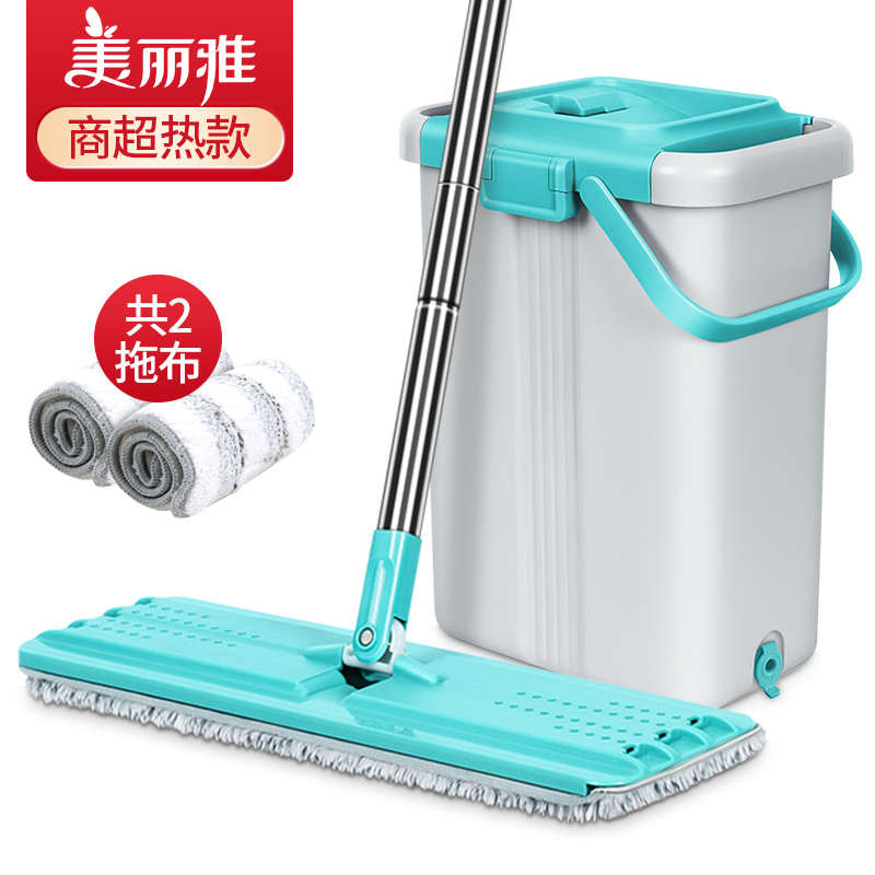 家用拖手一刷kbq1拖把拖水挤干湿净懒人大号洗两用加大免平板地