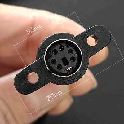 键盘鼠标PS2带耳面板安装线miniDin Mdin S-video S音频端子线