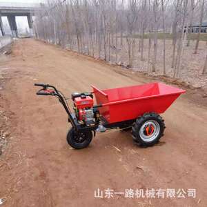 汽油柴油动力手推车 工程建筑工地运料车 养殖场搬运肥料翻斗车