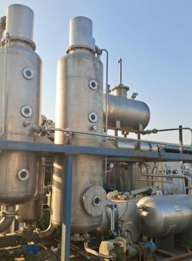 二手1000L降膜蒸发器 强制循环挥发器 多效钛材蒸发器 单效蒸发器