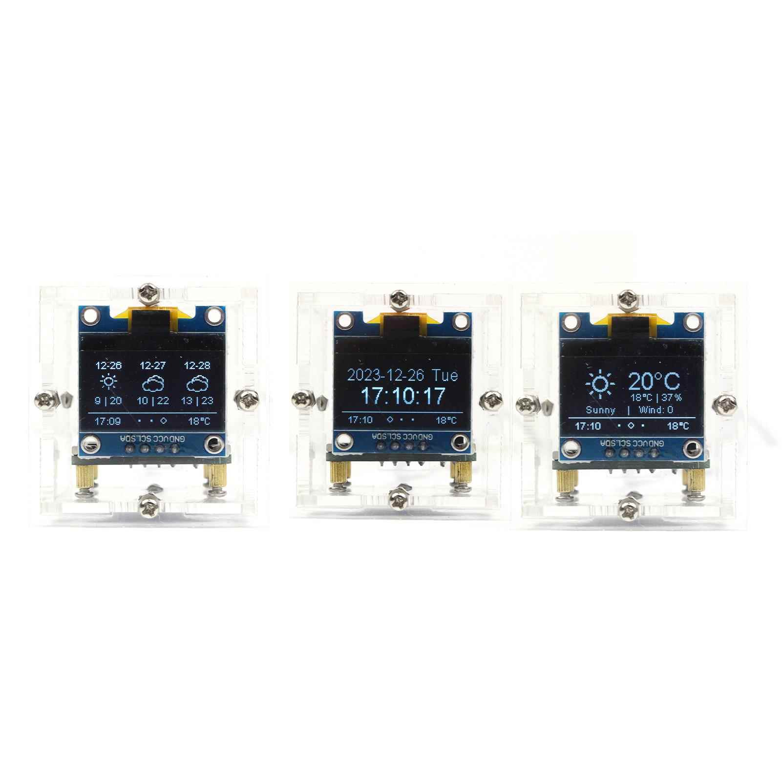 (散件)ESP8266天气预报时钟套件 温度湿度wifi联网电子数字钟焊接