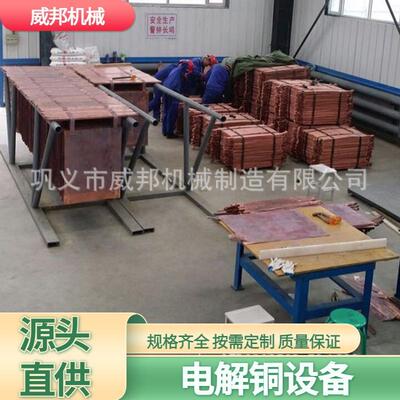 高产能电解铜设备 加厚耐高温电解槽 重金属回收精炼机 威邦机械