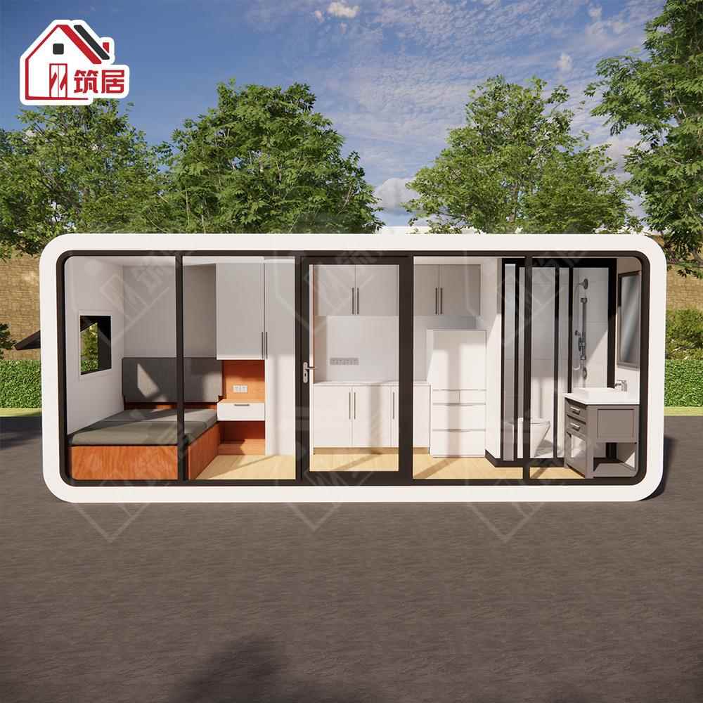 苹果民利宿移动房景区露营地办公室人住便舱店出-口集装箱户外房