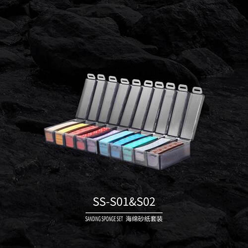 海绵砂纸套装 SS-S01&SS-S02对应多种规格曲面弧面打磨海绵砂纸