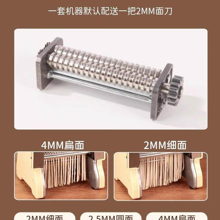 拜杰手摇压面机家用小型擀面机多功能商用老式不锈钢手动面条机无