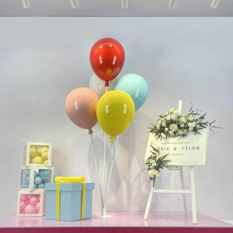 玻璃钢塑料硬体仿真假气球道具装饰珠宝4S店橱窗婚庆吊饰场景摆件