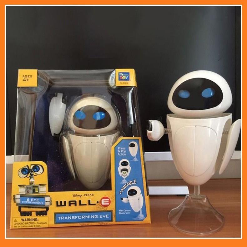 正版迪士尼 机器人总动员WALL-E瓦力EVE伊娃变形模型摆件玩具手办