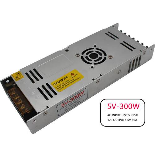 薄款300W5V60A开关电源直流led显示屏带电源灯电源DC5V厂家销售