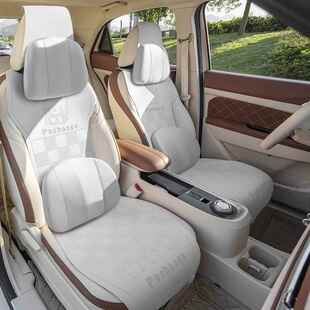 汽车坐用四季可爱座翻毛皮座垫通椅套半包座649套夏垫季透气防滑