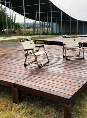 7K防腐木地台地板阳台户外庭院脚凳拼接台阶踏步扇形露营自铺花园