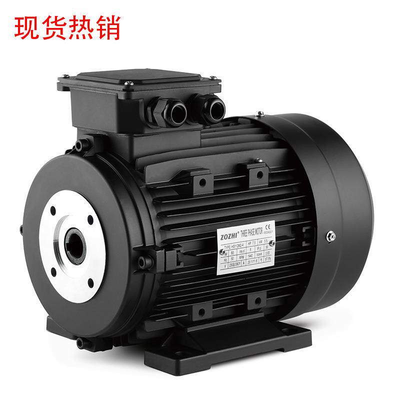 三相内轴电机HS112M2-47.5hp/5.5KW87/61法兰24mm高压清洗机专用