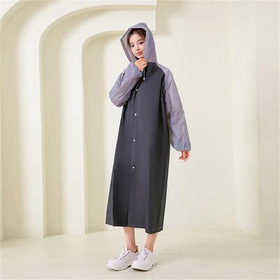 Outdoor Rain Coat Poncho Thicken Adults Long Raincoat Hooded