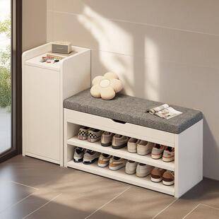 新款换鞋凳门口家用坐凳一体多层鞋架可坐穿鞋凳入户玄关极窄鞋柜
