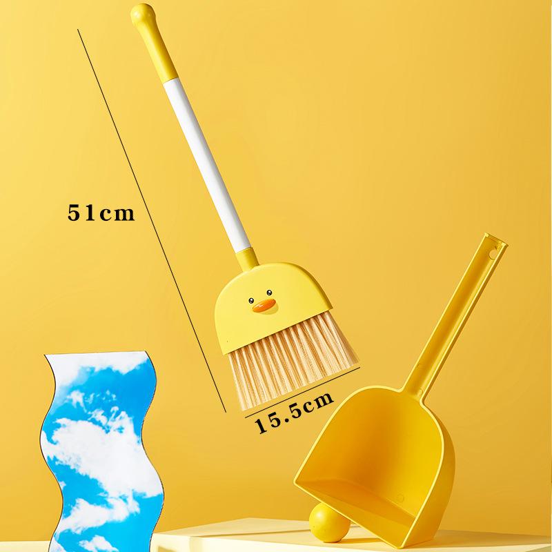 幼儿园儿童扫把簸箕套装玩具扫把