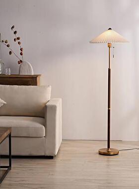 美式落地灯nsi网MSD-013红风厅书房卧室头北欧实木客轻奢风复古落