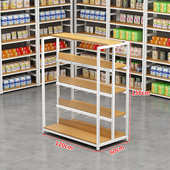 展示零食母婴配件展示架超市货架柜店文具店手机饰品柜中岛双面