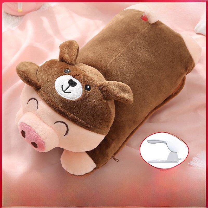 充电热水袋防爆充电暖宝宝卡通毛绒注水暖手宝暖水袋女敷肚子