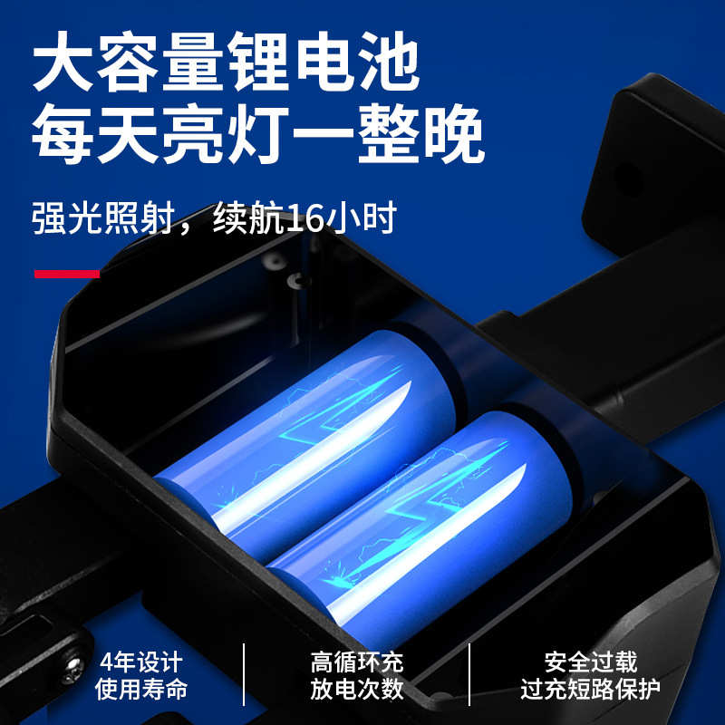 2021新款COB太阳能双面壁灯分体太阳能庭院灯户外人体感应灯