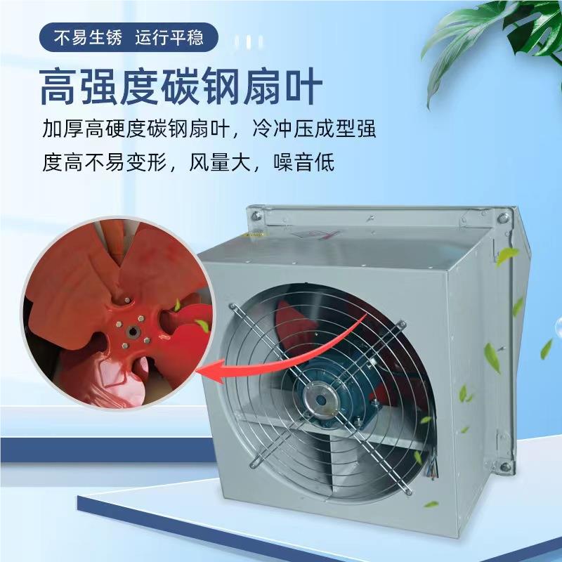 DWEX碳钢边轴流风机通防爆低噪音风钢B墙WEX玻璃风机WDWEX/BWEEXD