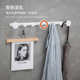 北欧哑白圆环衣架客厅进门玄关墙上衣帽钩排钩壁挂式 卫生间挂衣钩