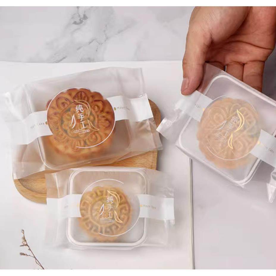 纯手工月饼包装袋50g 75g 100g磨砂中秋月饼封口机底托盘袋100个,厨房/烹饪用具,点心包装盒/包装袋,淘宝优惠券,粉丝福利购,淘宝优惠卷