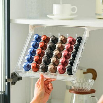 【天猫正品】咖啡胶囊收纳胶囊咖啡收纳架Nespresso轻奢壁挂式免