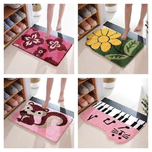 Bathroom MATS, foot gaddi Door pad, carpet. cushion absorbe1