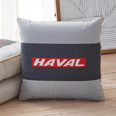 高档车载抱枕被子两高档汽车空调用被多功能折叠车标腰子睡靠午毯