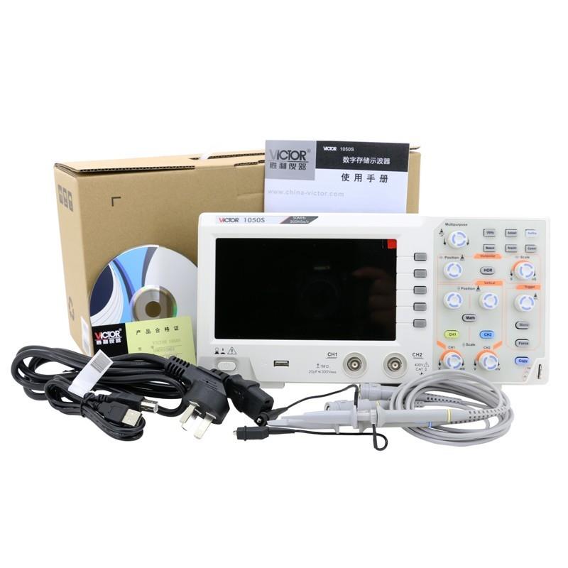 胜利数字示波器VC1050S/VC1100S/VC1200S 双通道带存储彩屏示波器